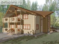 Проект деревянного дома A-169-1D - стоимость строительства