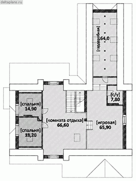 Проект M-801-1K - 2-й этаж