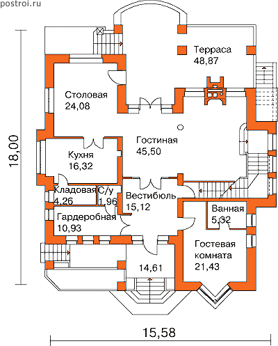 Проект S-533-1K - 1-й этаж