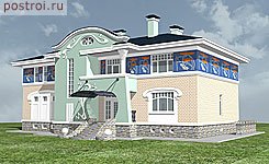 Проект кирпичного дома M-542-1K - стоимость строительства