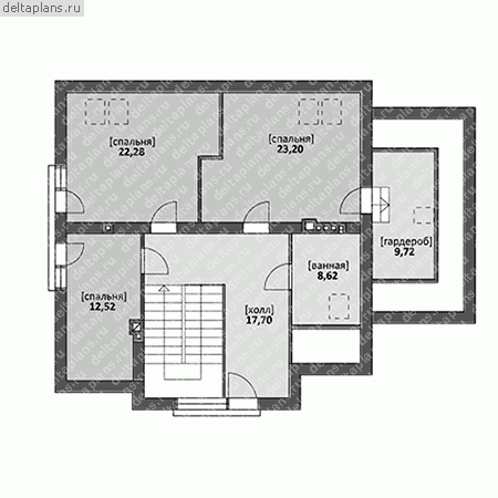 Проект дома M-209-1P - Мансардный этаж