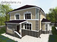 Проект кирпичного дома A-267-1K - стоимость строительства