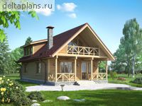 Проект деревянного дома G-127-1D - стоимость строительства