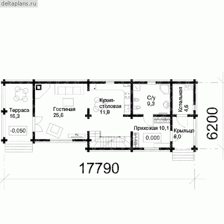 Проект E-174-1D - 1-й этаж