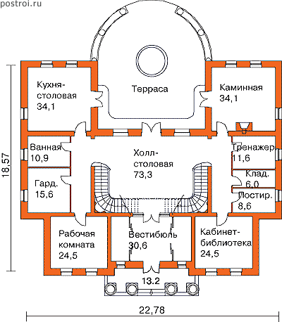 Проект S-439-1K - 1-й этаж