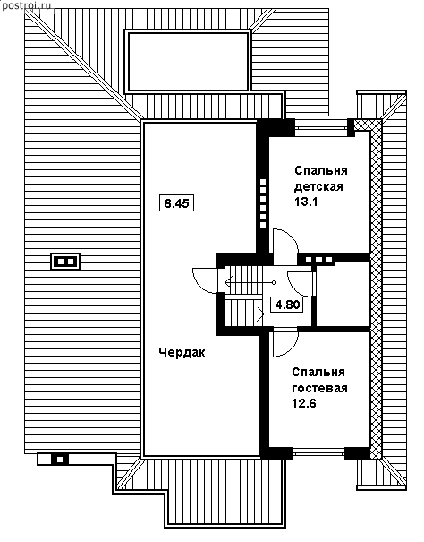 Проект N-239-1K - Мансардный этаж