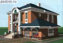 Проект кирпичного дома N-487-1K - стоимость строительства