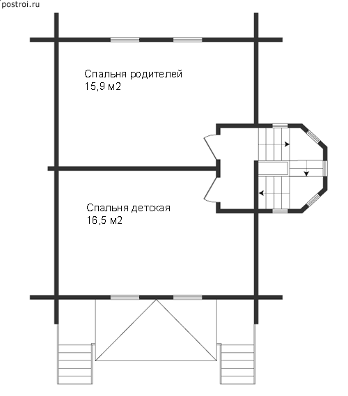 Проект N-084-1D - 2-й этаж