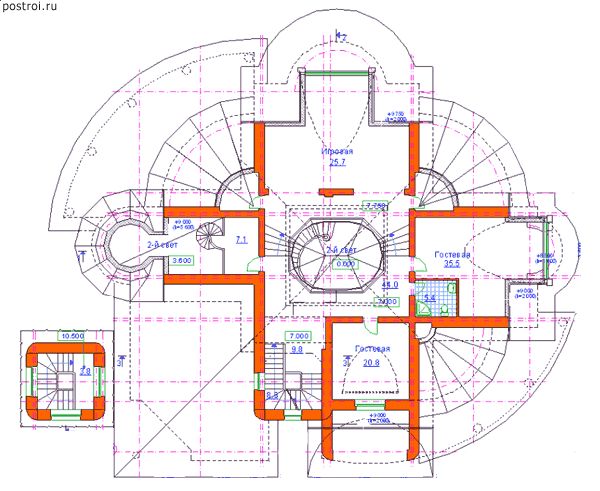 Проект S-1270-1K - Мансардный этаж