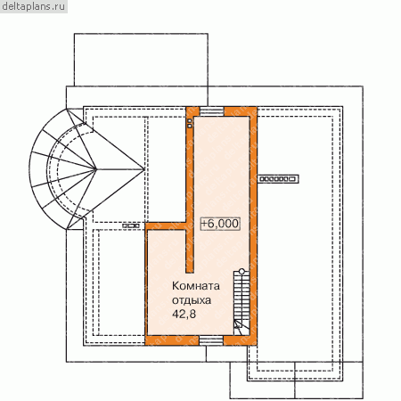 Проект C-361-1K - Мансардный этаж