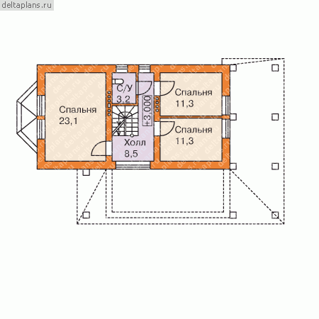 Проект M-209-1K - Мансардный этаж