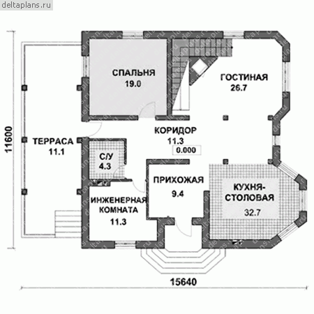 Проект E-225-1P - 1-й этаж