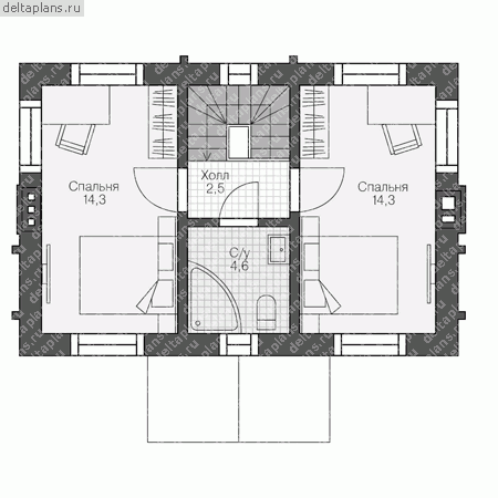 Проект U-074-1P - Мансардный этаж