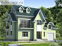 Проект кирпичного дома W-221-1K - стоимость строительства