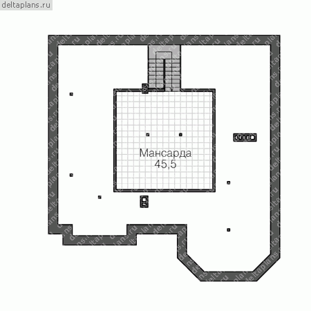 Проект U-656-1P - Мансардный этаж