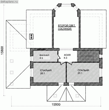 Проект E-257-1P - 2-й этаж