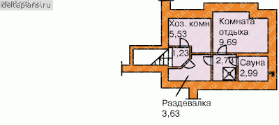 Проект O-158-1K - Цокольный этаж