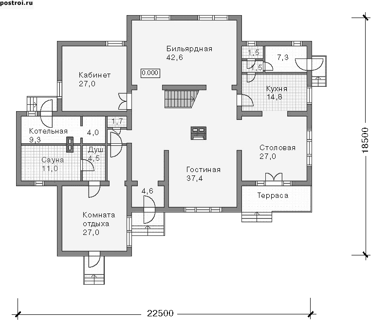 Проект L-476-1D - 1-й этаж